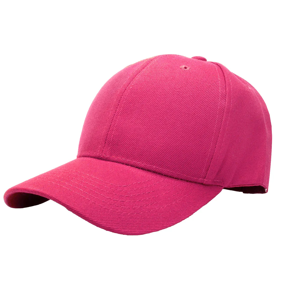 144-Pack Baseball Dad Cap Velcro Strap Adjustable Size - Hot Pink