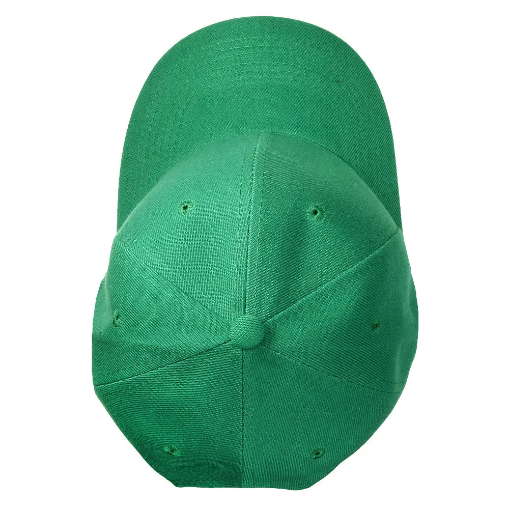 144-Pack Baseball Dad Cap Velcro Strap Adjustable Size - Kelly Green