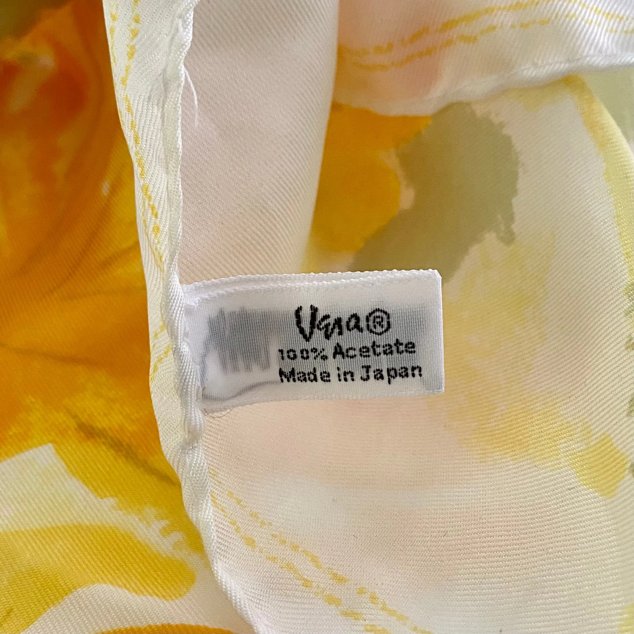 1960s Vera Ladybug Logo Floral Scarf