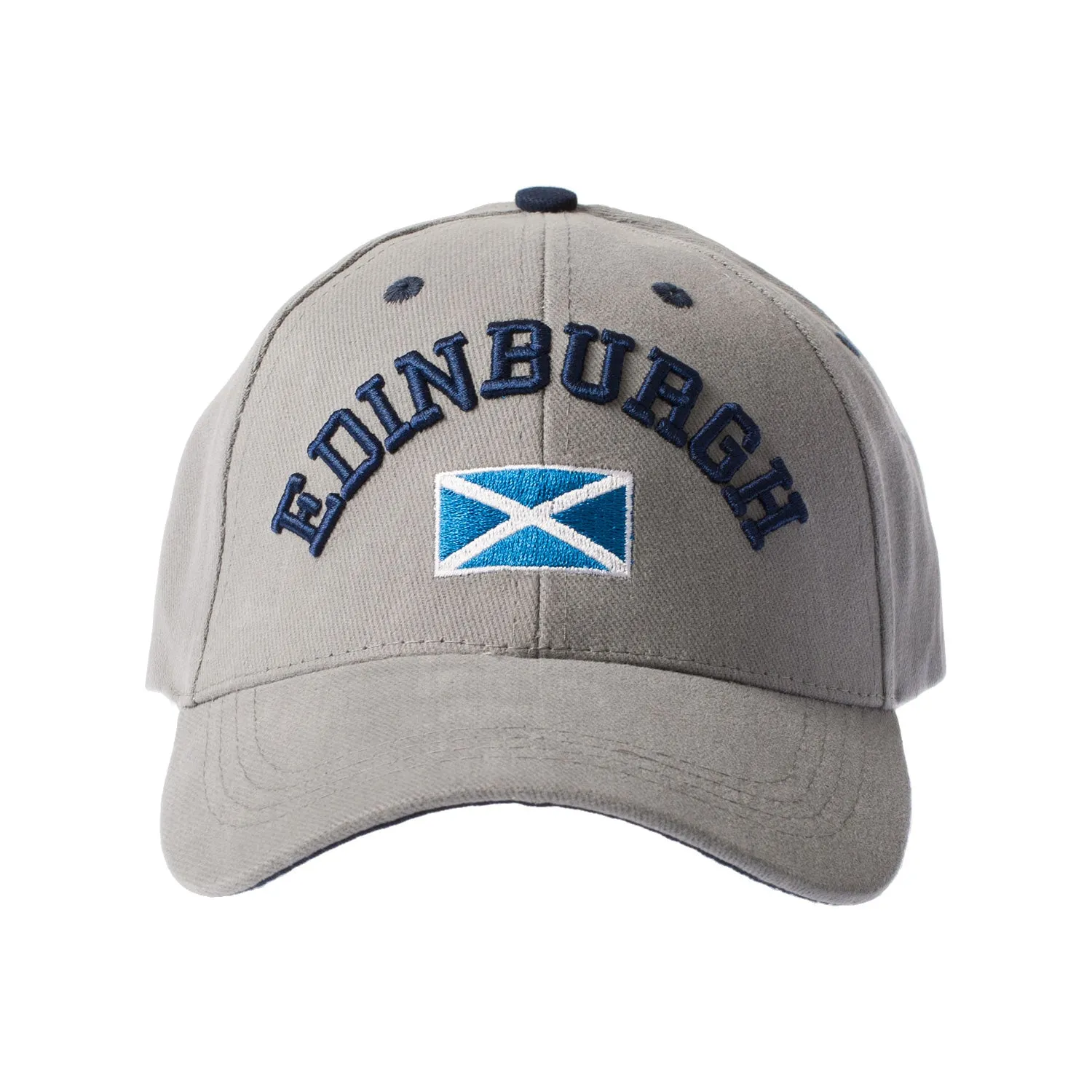 3D Edinburgh / Saltire Baseball Cap - Grey