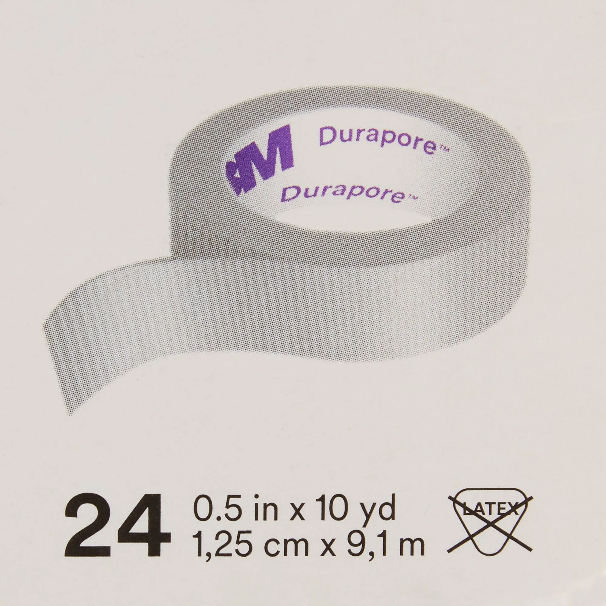 3M™ Durapore™ Silk-Like Cloth Medical Tape, 1/2 Inch x 10 Yard, White, 1 Case of 240