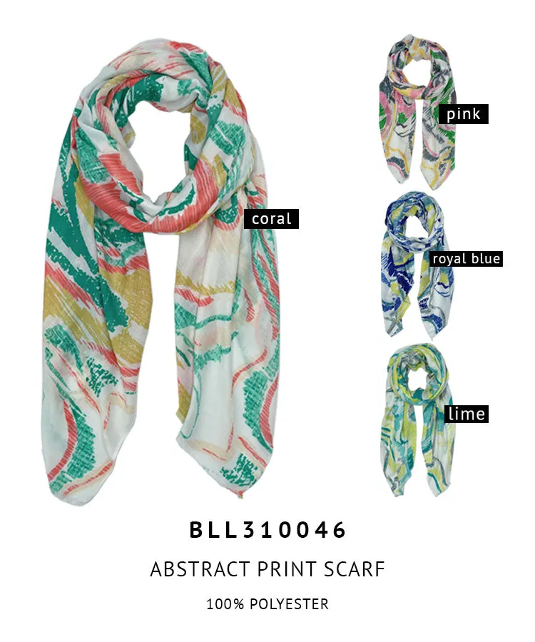 Abstract Print Scarf