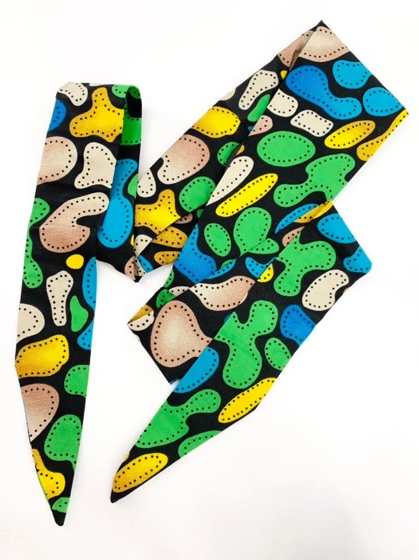 African Print Head Tie