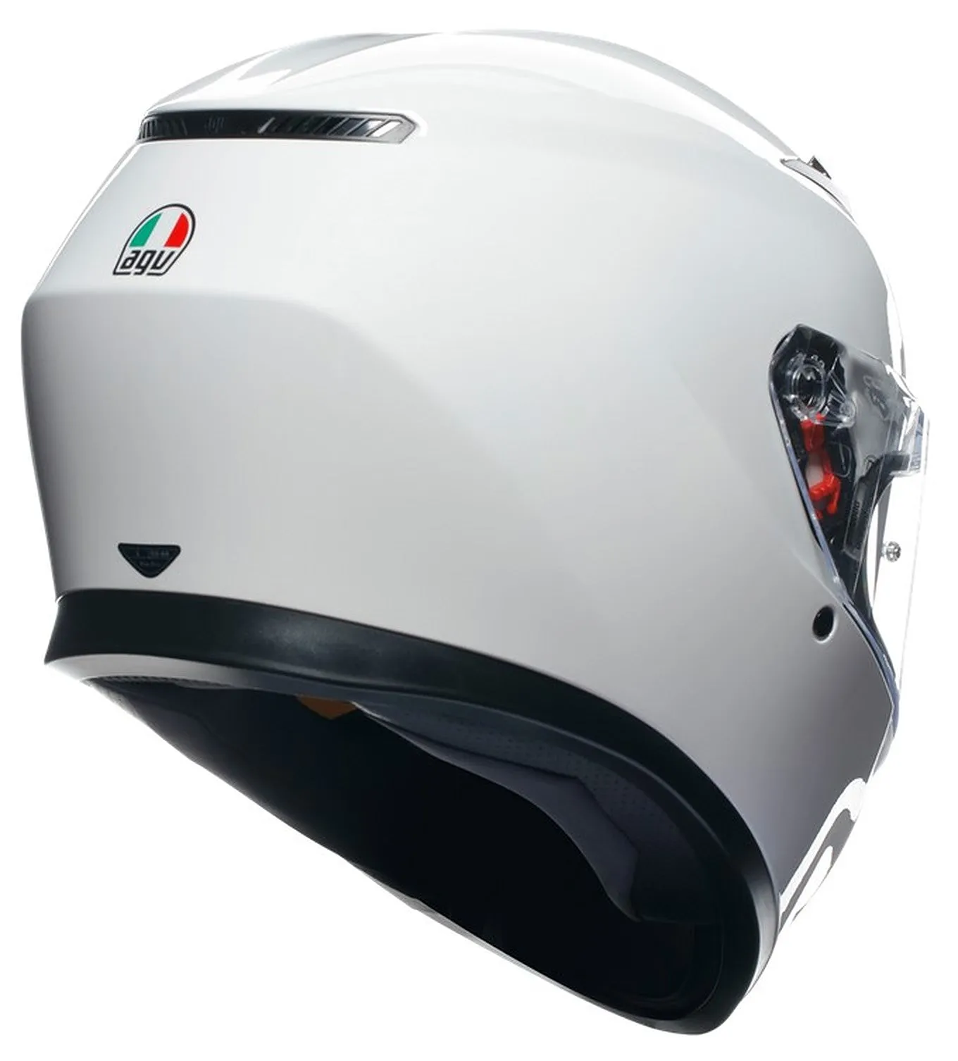 AGV K3 E2206 Full Face Motorcycle Helmet - Solid Seta White