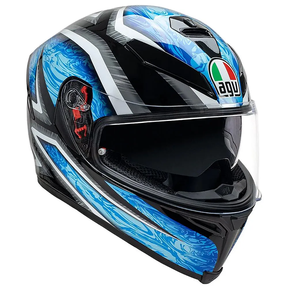 AGV K5 S [KUNAI BLACK/CYAN/SILVER]