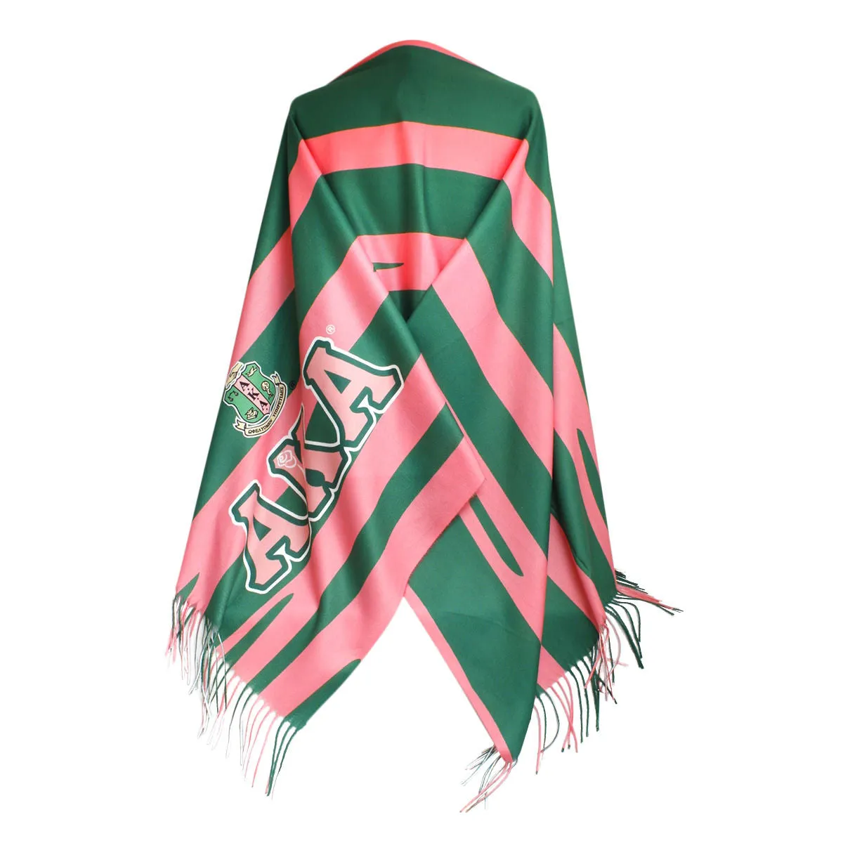 Alpha Kappa Alpha AKA Sorority Inspired Zebra Stripe Fashion Shawl Scarf