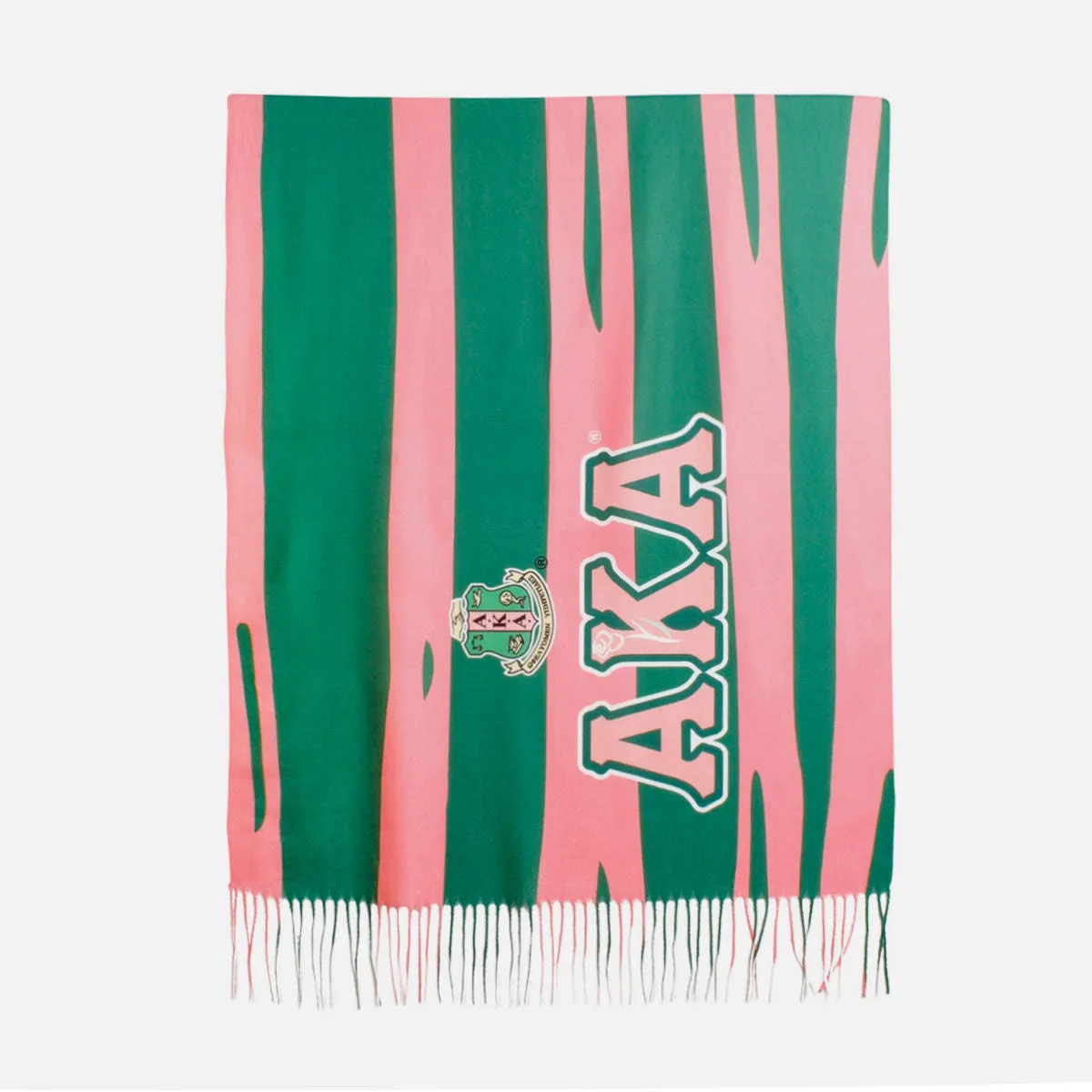 Alpha Kappa Alpha AKA Sorority Inspired Zebra Stripe Fashion Shawl Scarf