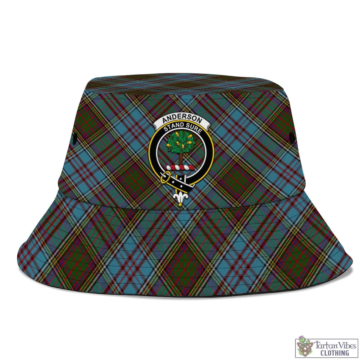 Anderson Tartan Bucket Hat with Family Crest