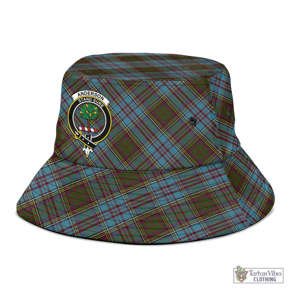 Anderson Tartan Bucket Hat with Family Crest