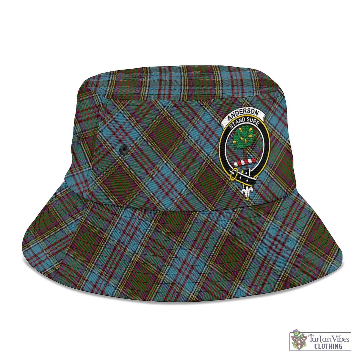 Anderson Tartan Bucket Hat with Family Crest