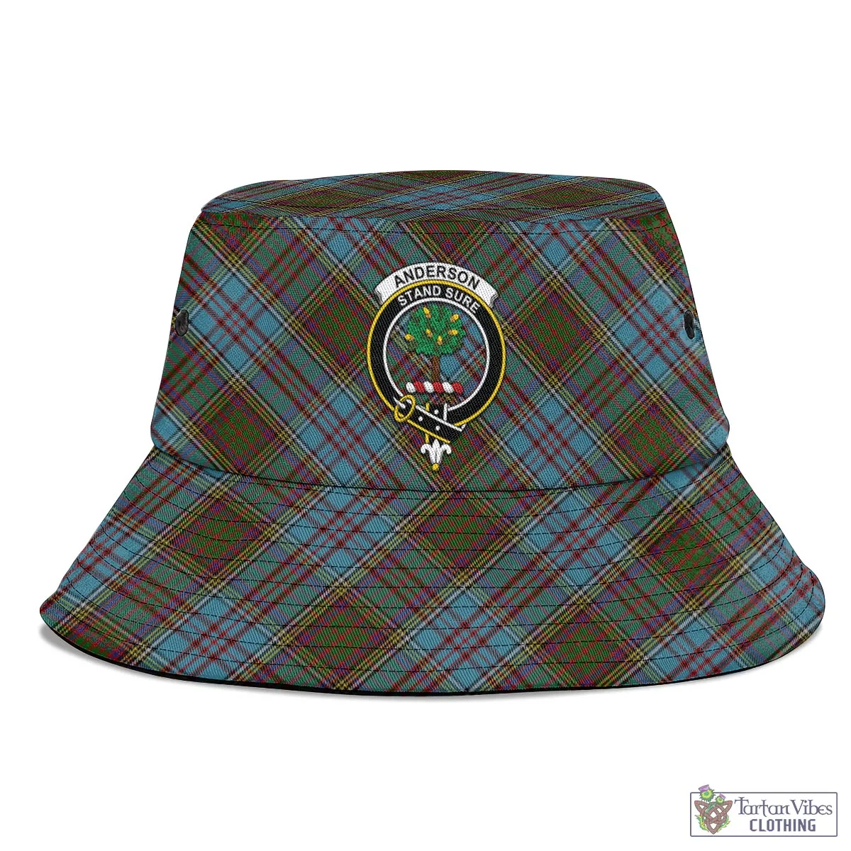 Anderson Tartan Bucket Hat with Family Crest