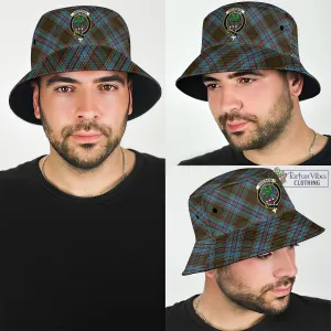 Anderson Tartan Bucket Hat with Family Crest