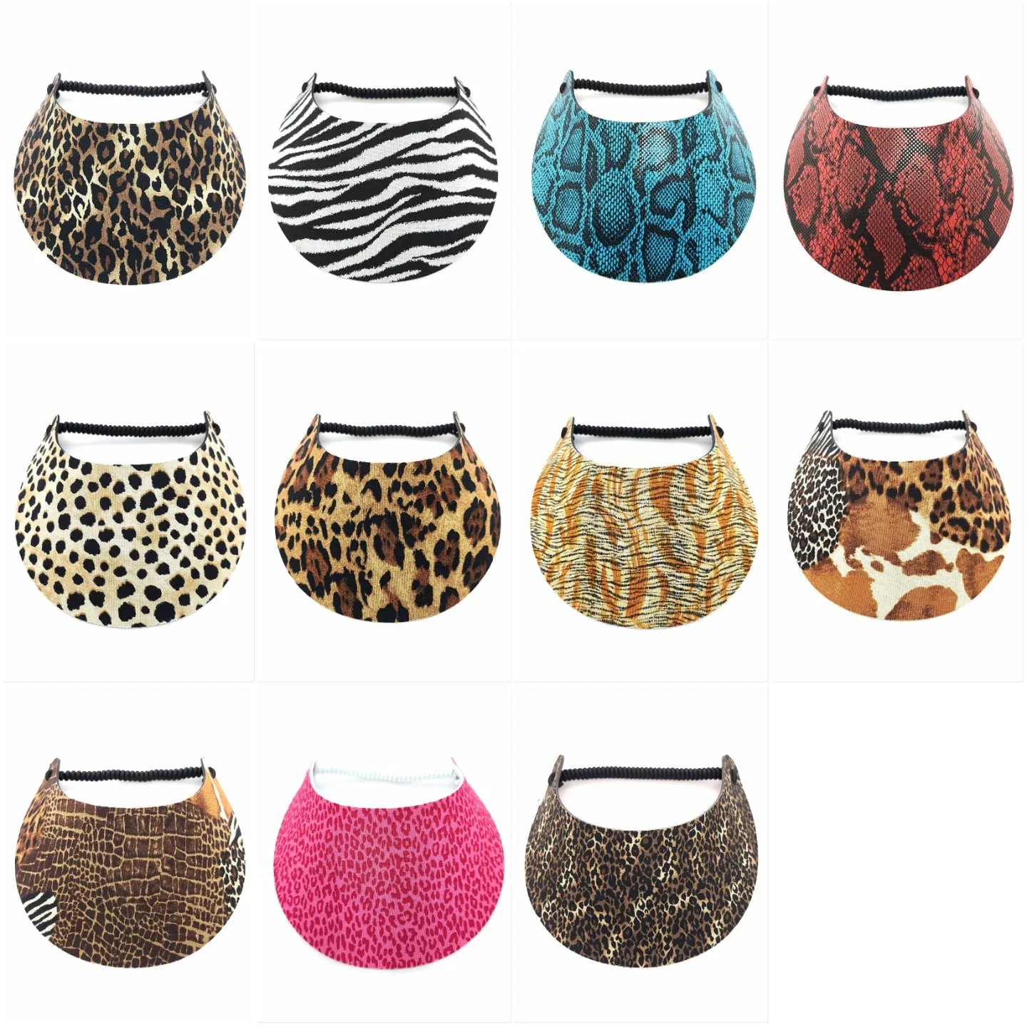 Animal Skins Print Foam Sun Visor in