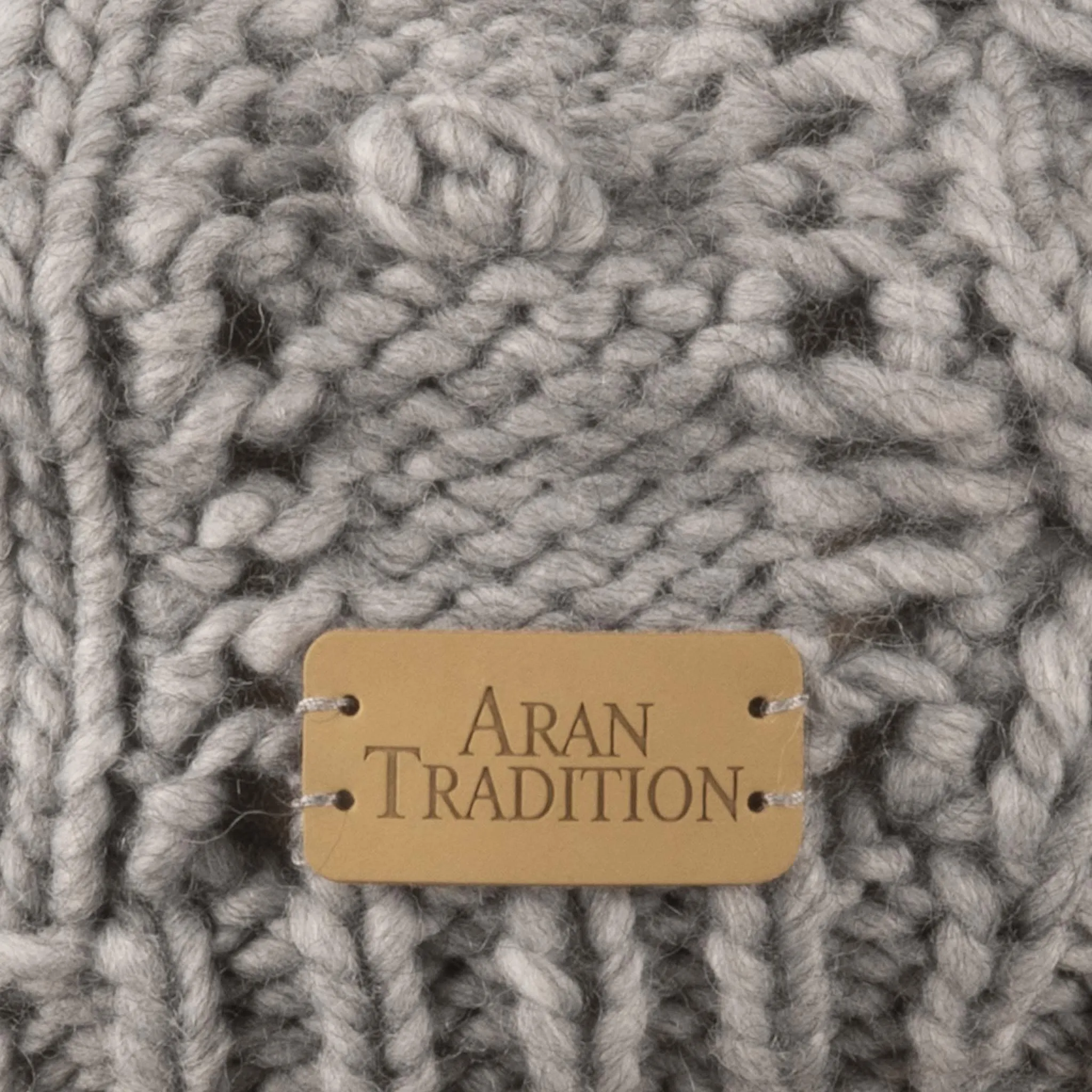 Aran Lace Cable Beret Hat