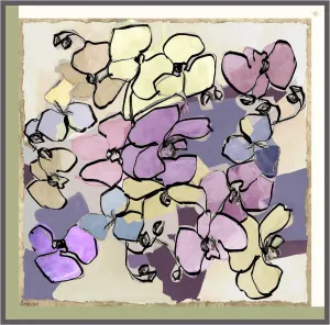 Armine Arty Floral Silk Scarf #34