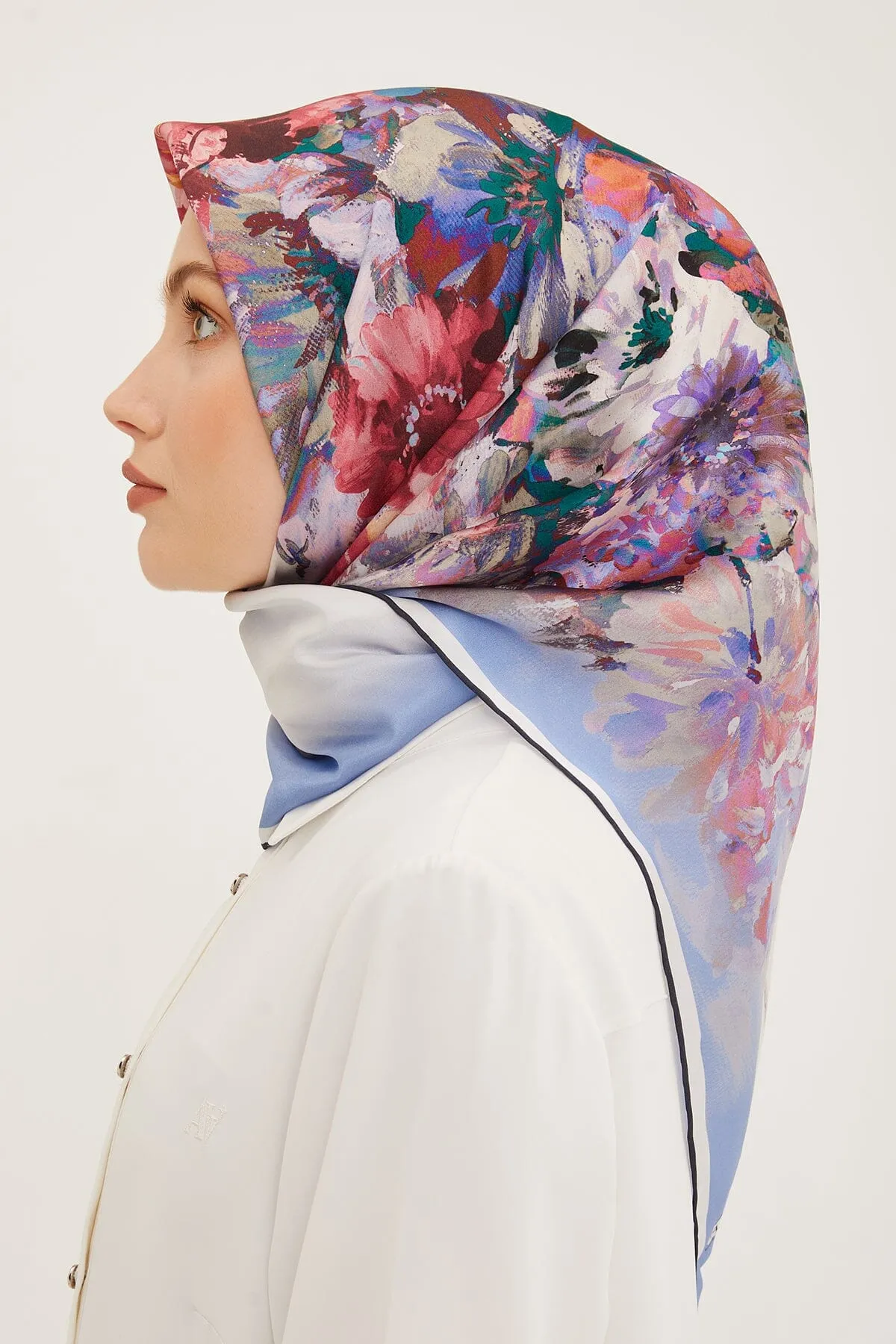 Armine Estella Floral Silk Scarf #34