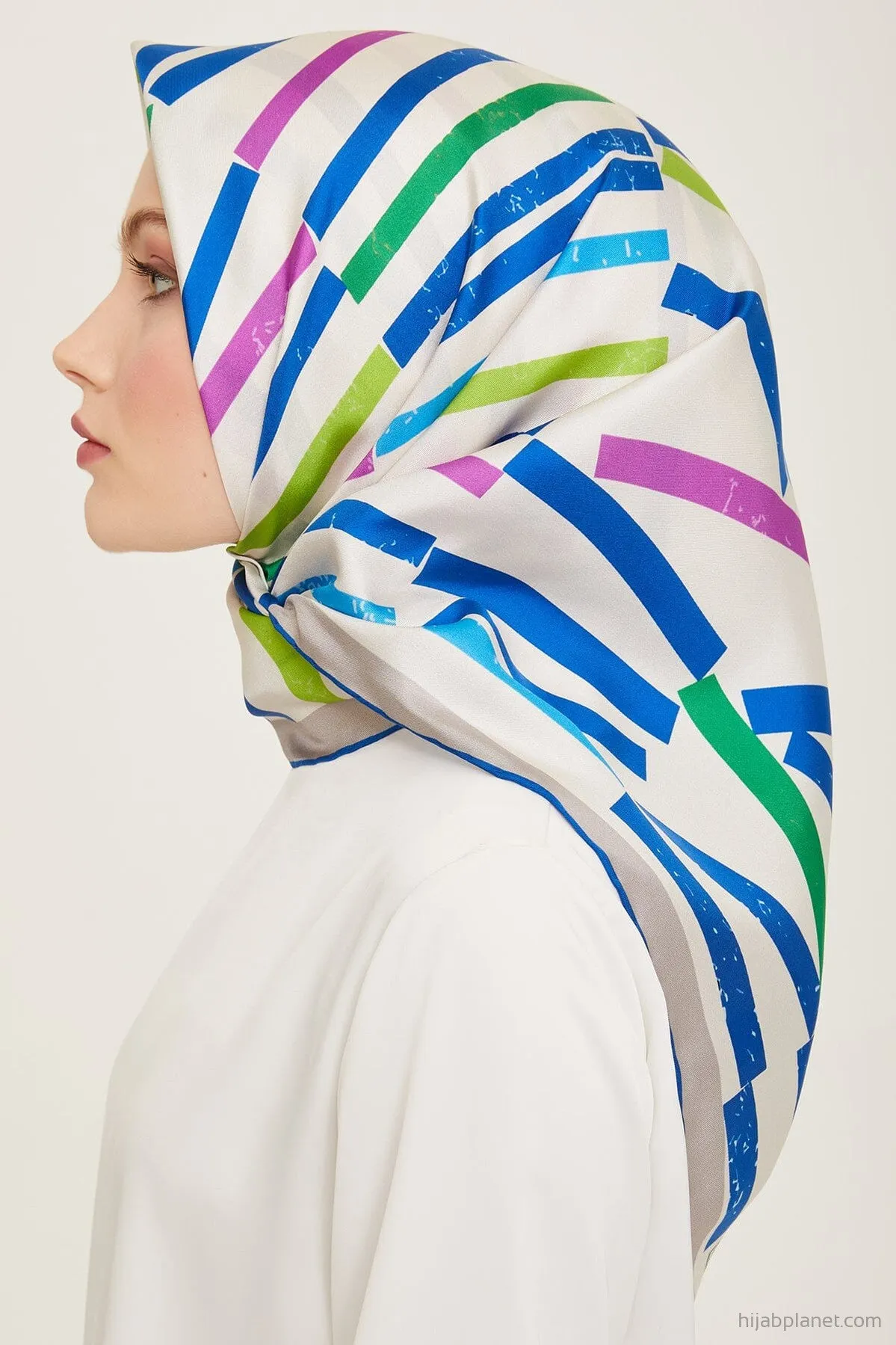 Armine Geometric Silk Scarf #2