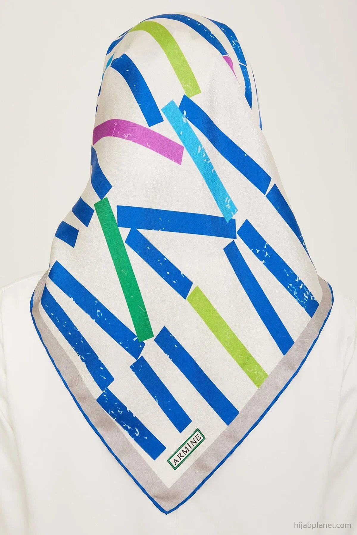 Armine Geometric Silk Scarf #2