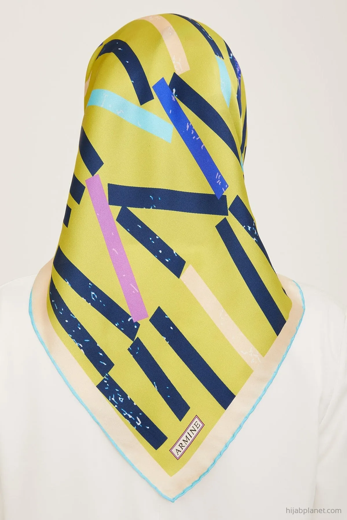 Armine Geometric Silk Scarf #81