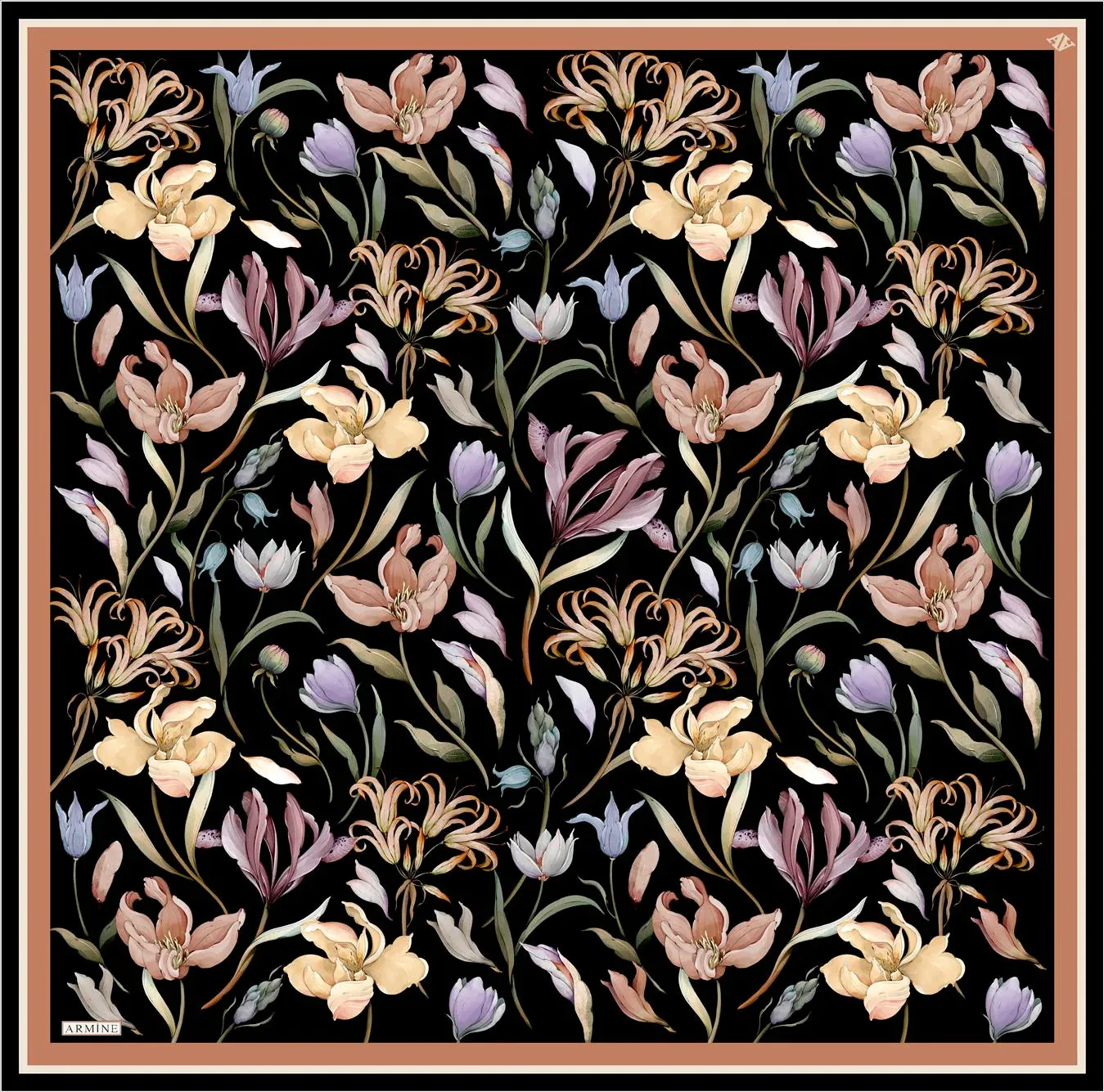 Armine Kelsey Floral Silk Scarf No. 34