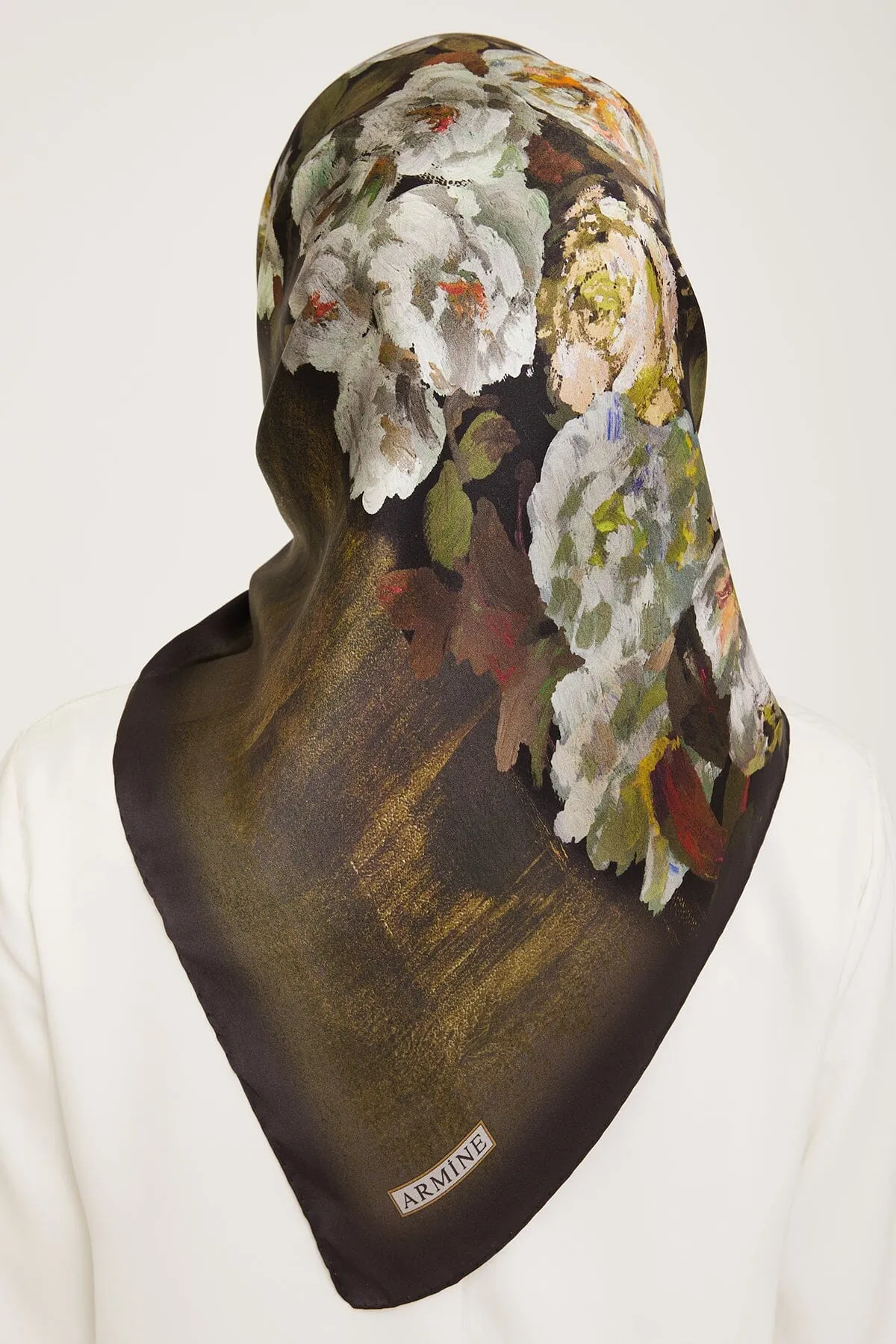 Armine Kemboja Floral Silk Scarf #51