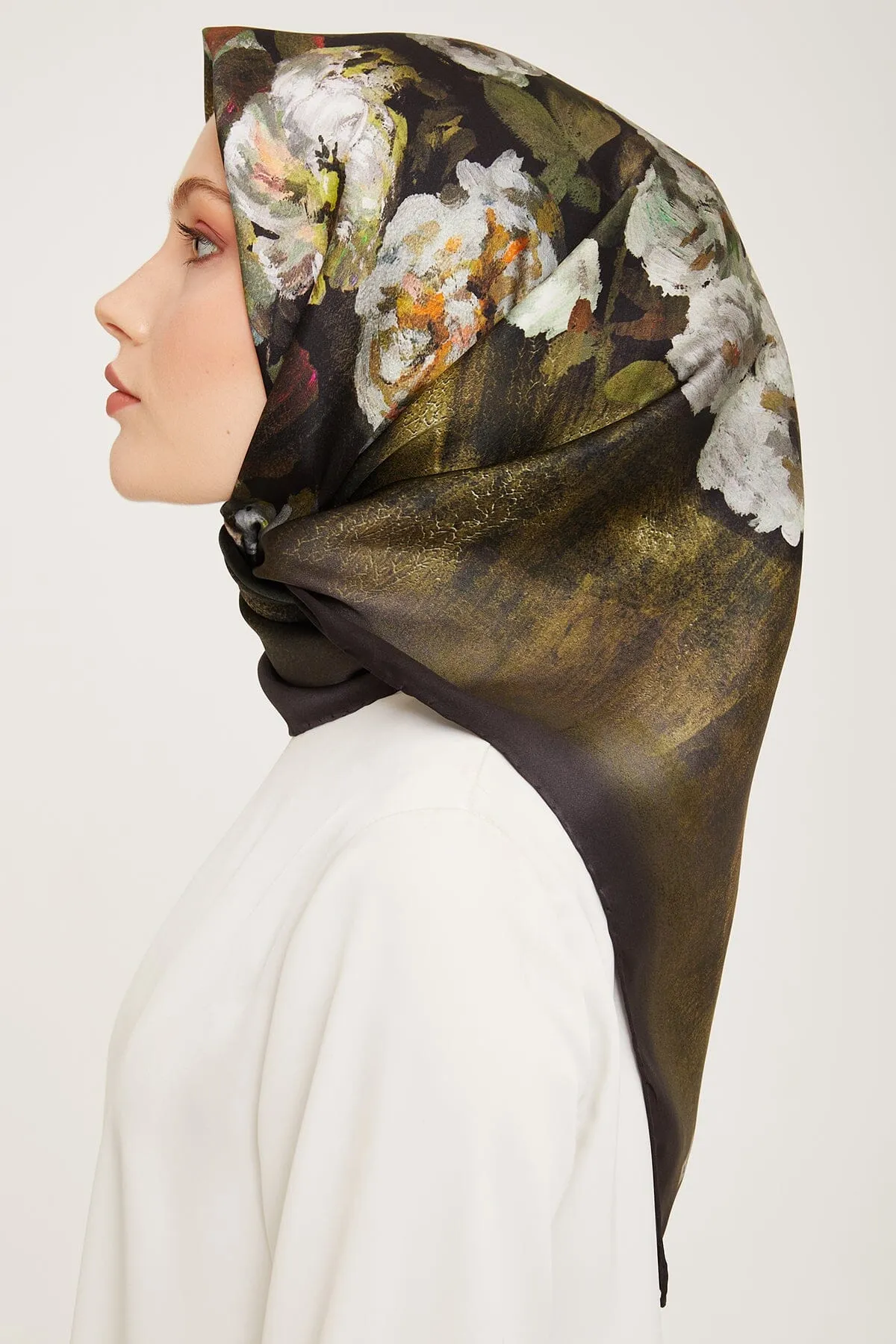 Armine Kemboja Floral Silk Scarf #51