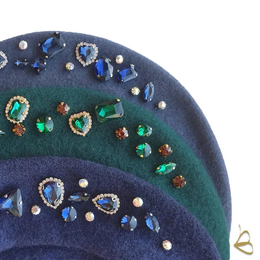 B For Balo Paris Hand Embellished Beret For Women