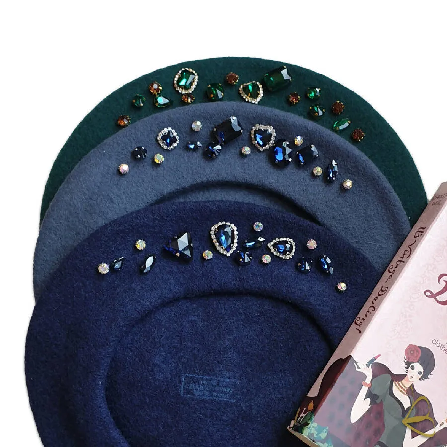 B For Balo Paris Hand Embellished Beret For Women