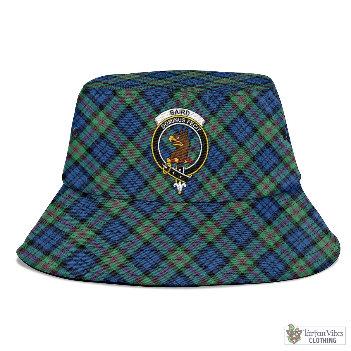 Baird Ancient Tartan Bucket Hat with Family Crest