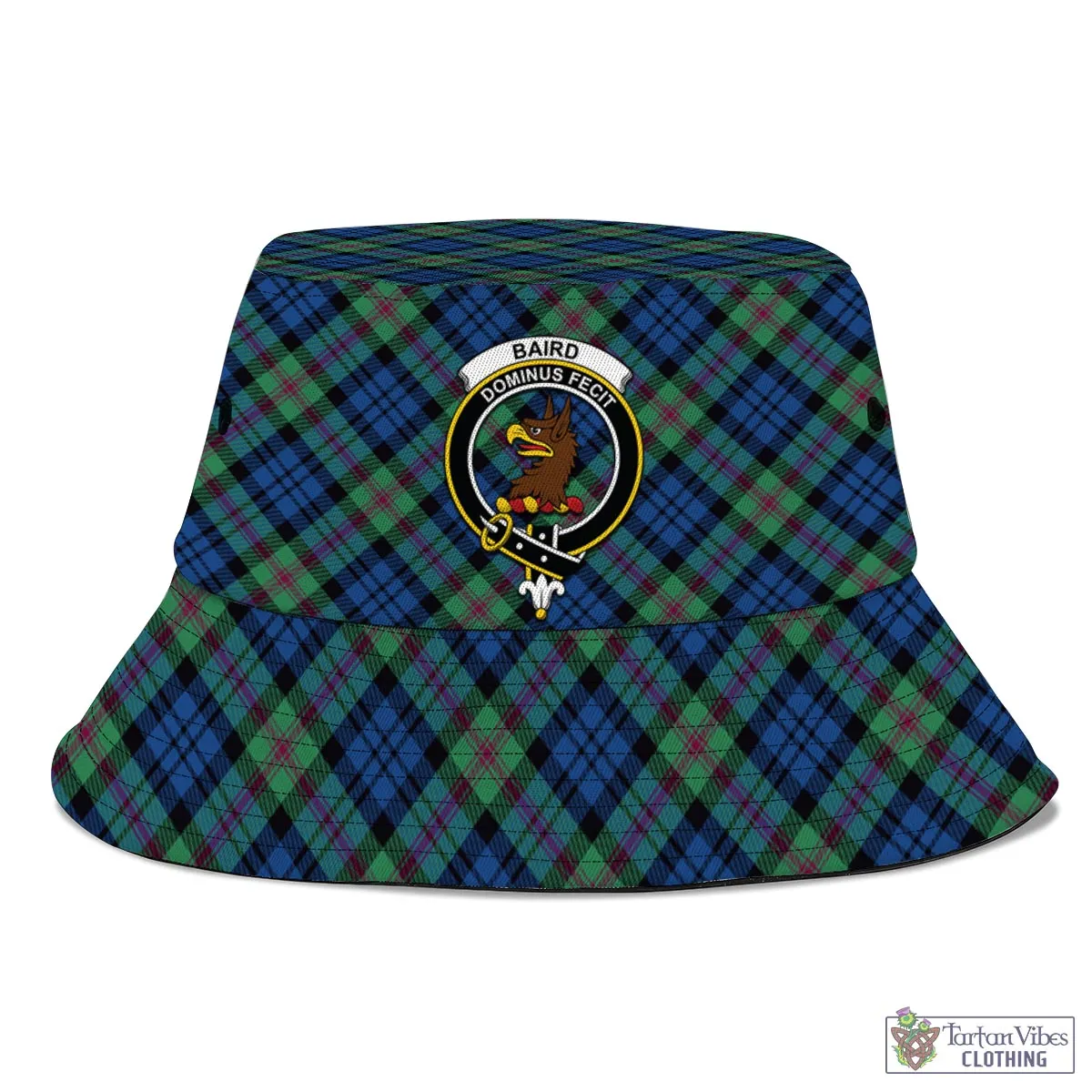 Baird Ancient Tartan Bucket Hat with Family Crest