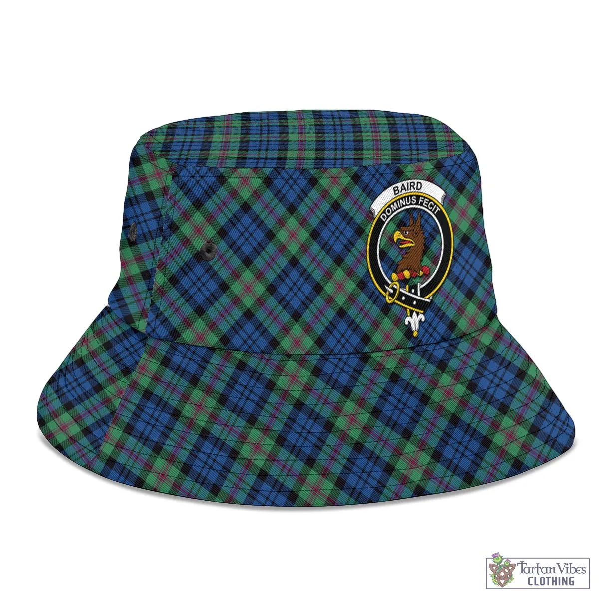 Baird Ancient Tartan Bucket Hat with Family Crest