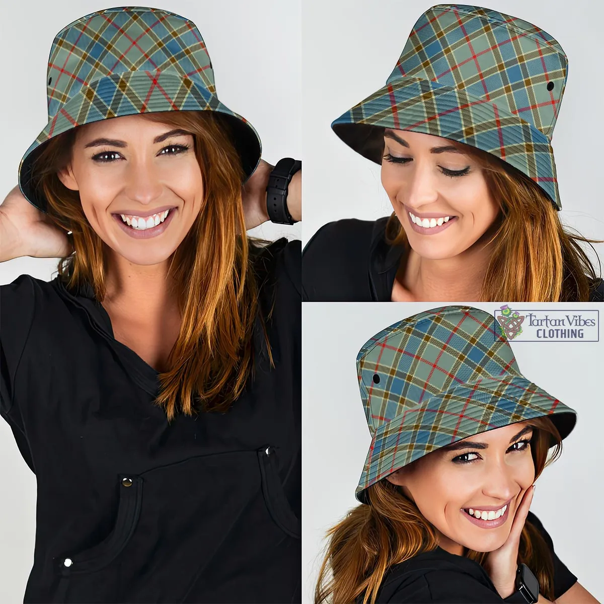 Balfour Blue Tartan Bucket Hat