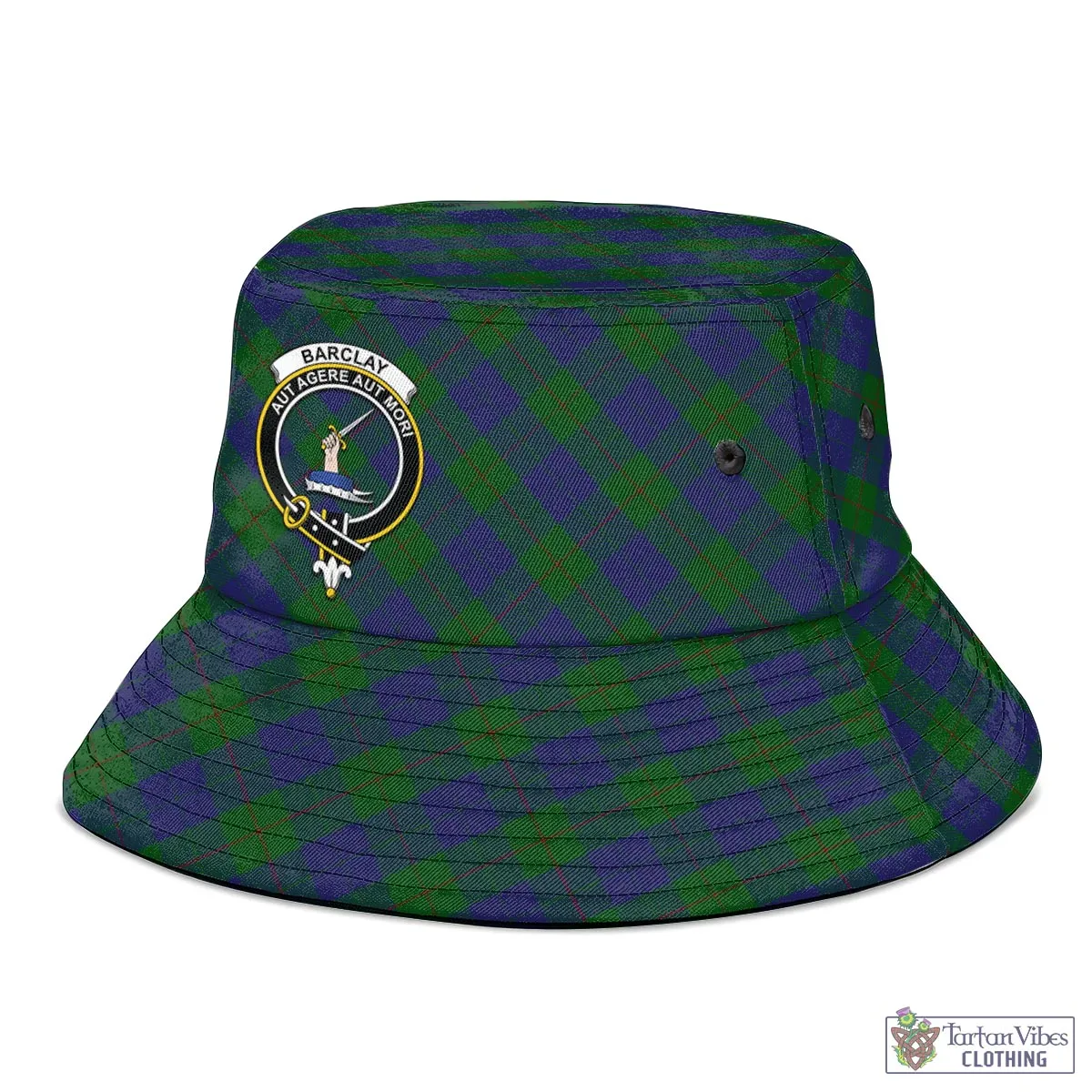 Barclay Tartan Bucket Hat with Family Crest