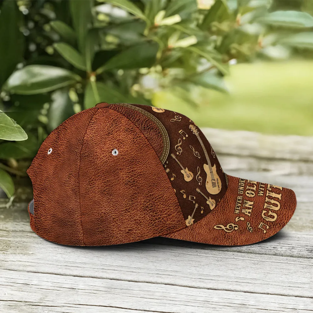 Baseball Cap For Guitar Lovers Classic Leather Coolspod