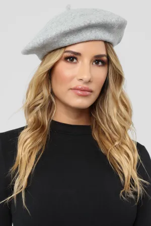 Beauty And The Babe Beret - Heather Grey