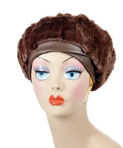 Beret, Reversible - Luxury Faux Fur in Calico (SOLD OUT)