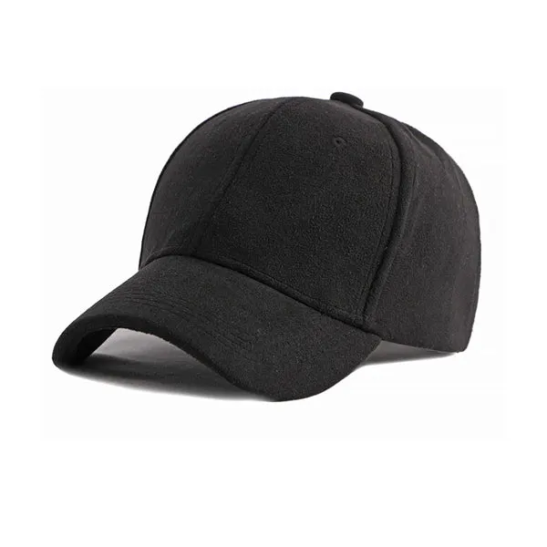 Black Classic Suede Baseball Cap 黑色經典麂皮絨棒球帽 KCHT2323