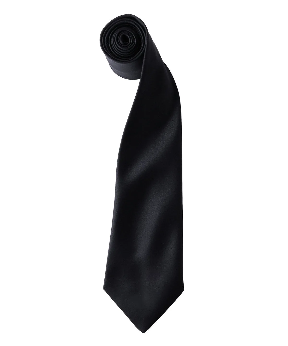 Black - 'Colours' satin tie