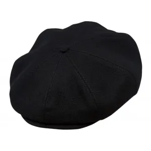 Black Peaky Blinders Octagonal Beret Cap