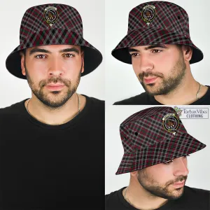 Borthwick Tartan Bucket Hat with Family Crest