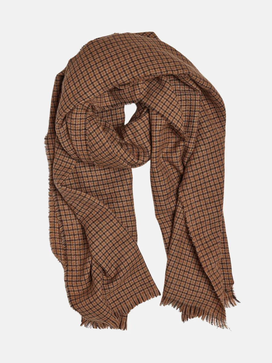 Brookline Mini Check Scarf