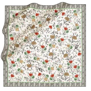 Cacharel Delia Floral Silk Twill Scarf No. 12