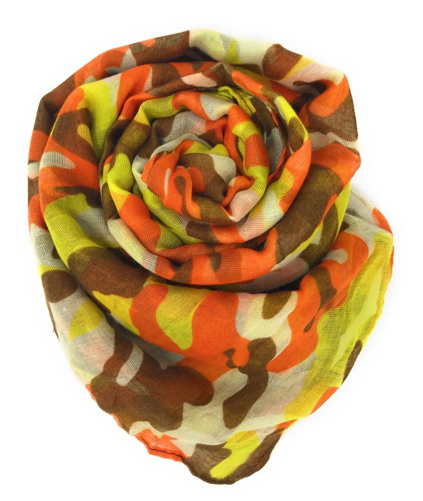 Casaba Camouflage Camo Print Womens Scarves Scarf Shawl Lightweight Sheer Wrap