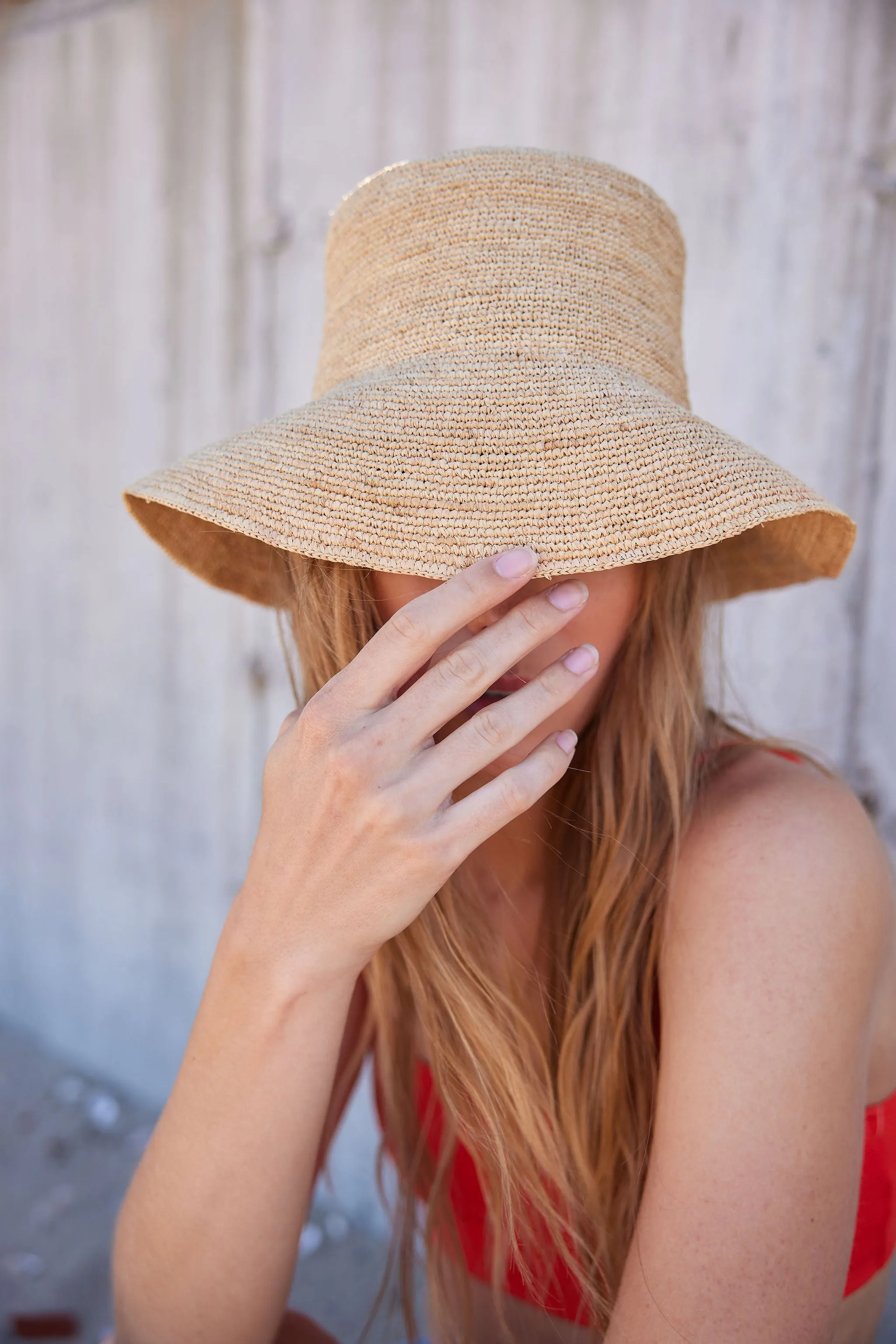 Chic Crochet Bucket Hat- Natural