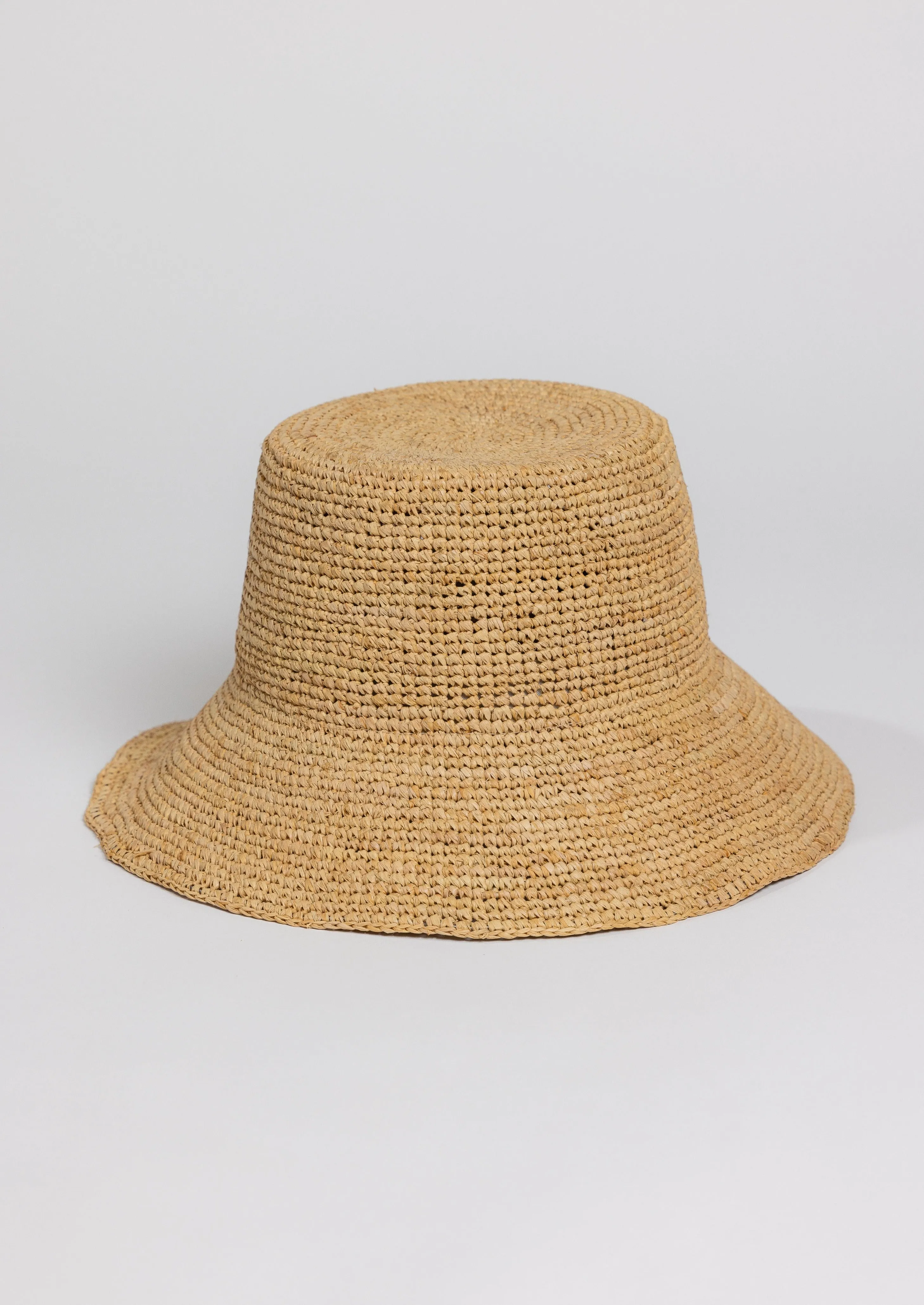 Chic Crochet Bucket Hat- Natural