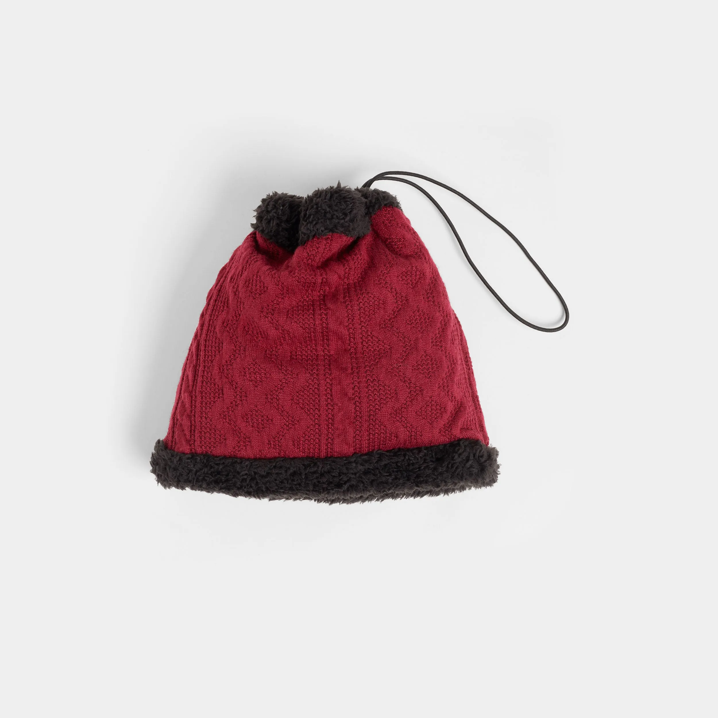 Convertible Snood with Sherpa - Red