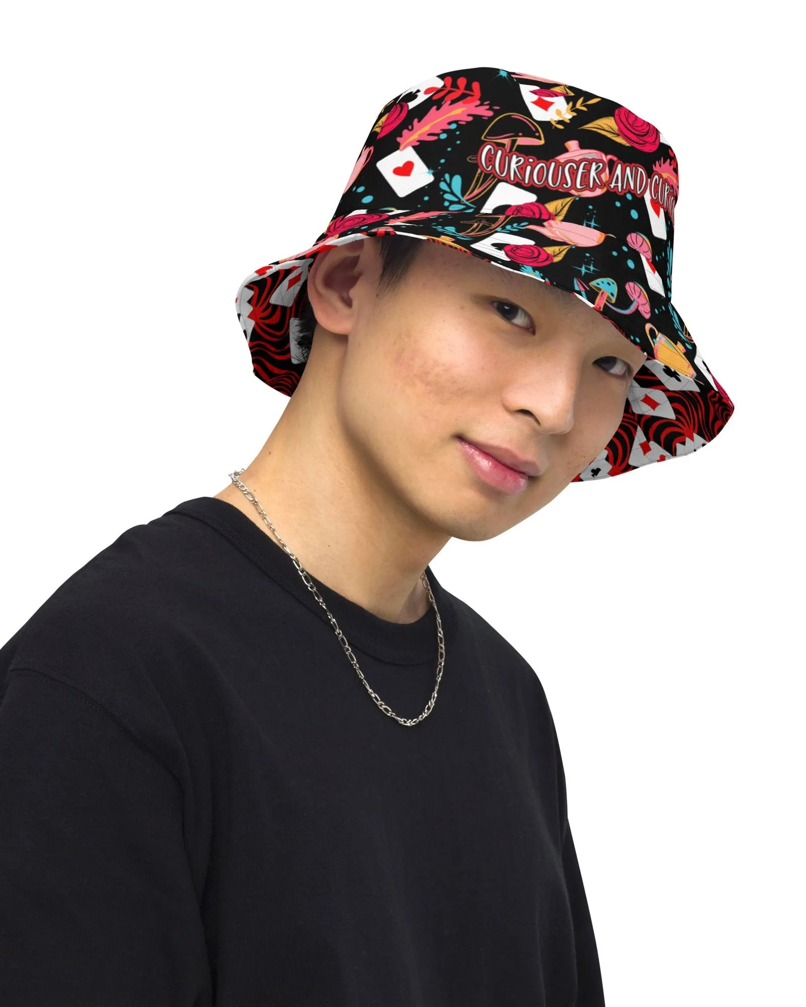 Curiouser and Curiouser / Off With Your Head Reversible Bucket Hat