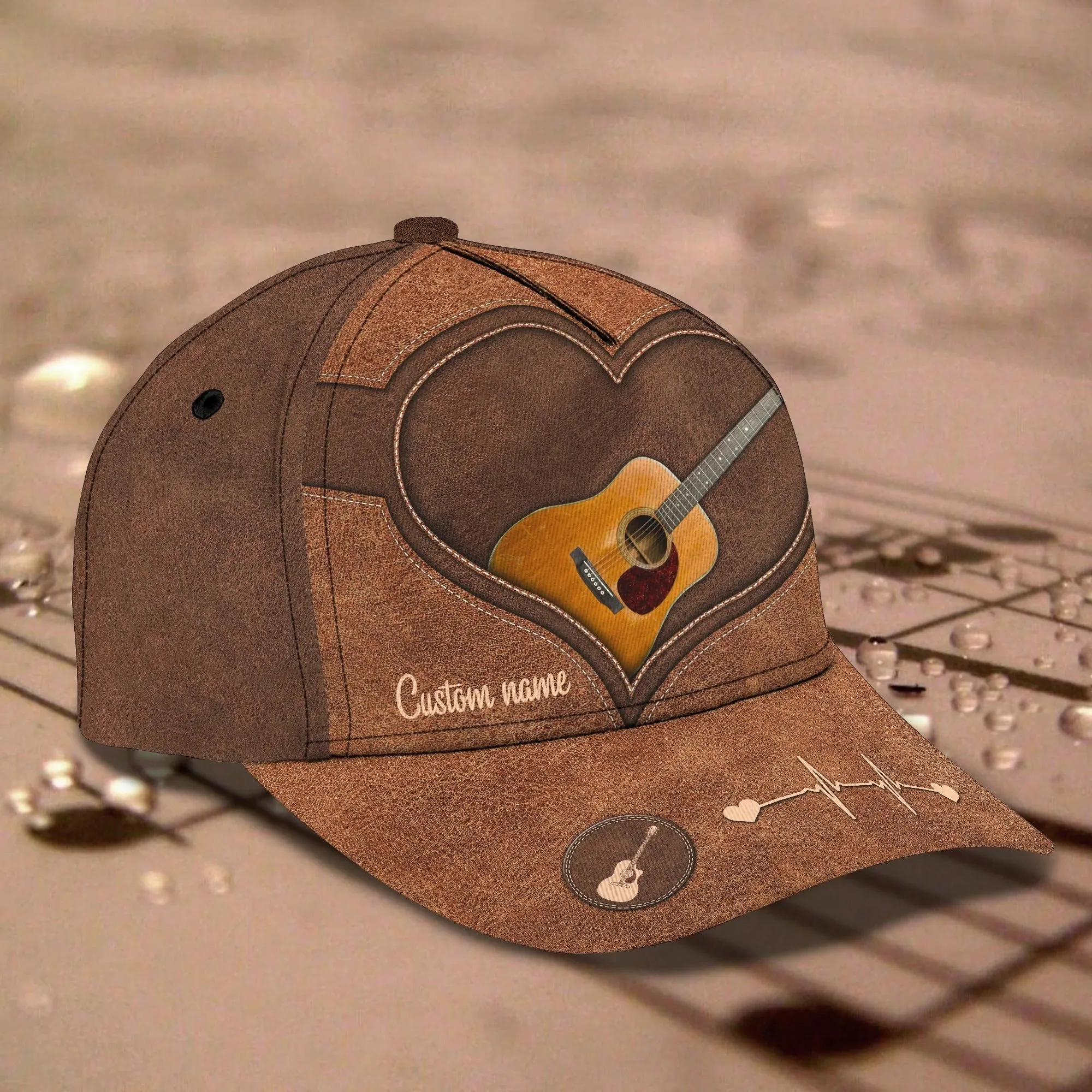 Customized Guitar Classic Baseball 3D Cap For Guitarist, Lord Of The String All Over Print Guitar Cap Hat