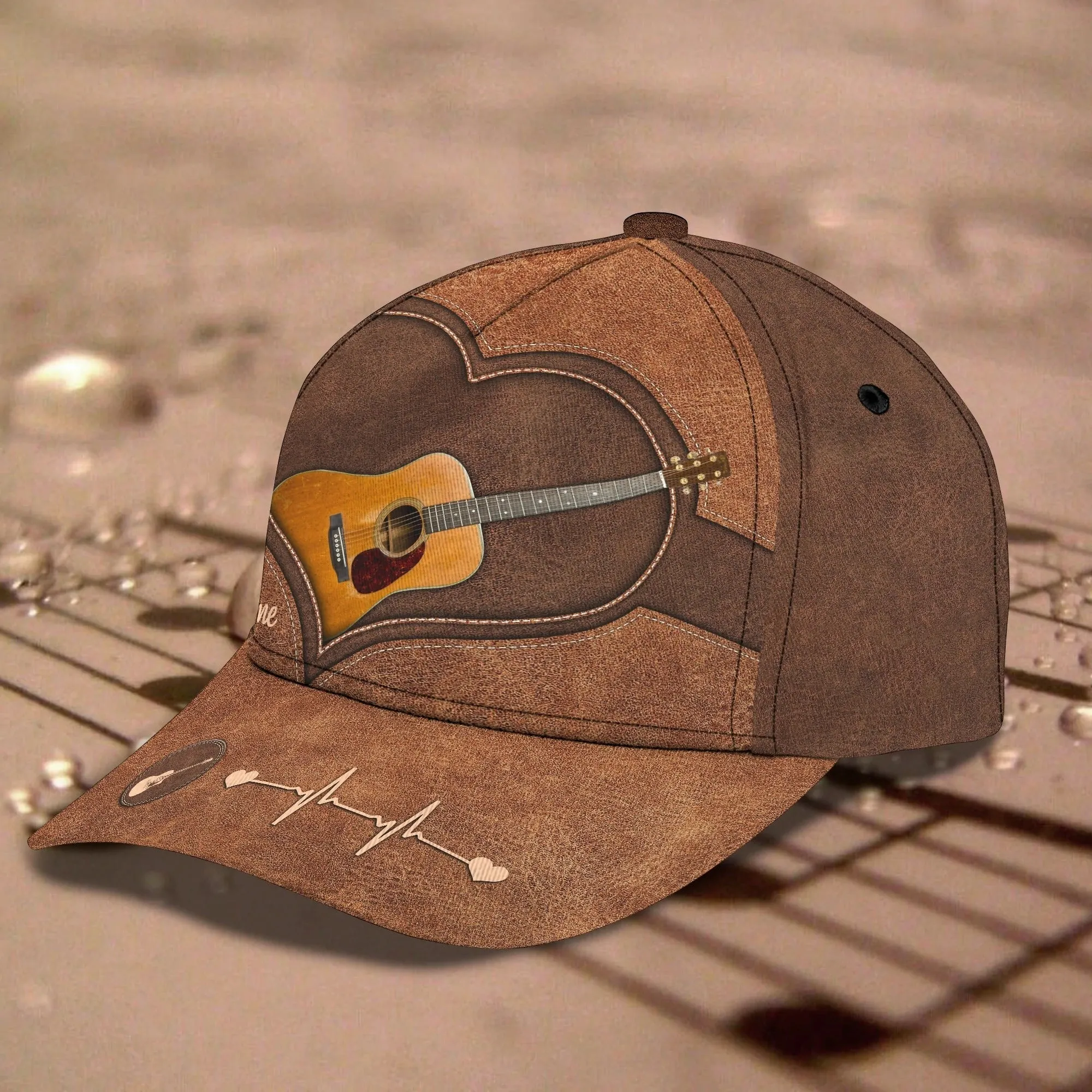 Customized Guitar Classic Baseball 3D Cap For Guitarist, Lord Of The String All Over Print Guitar Cap Hat