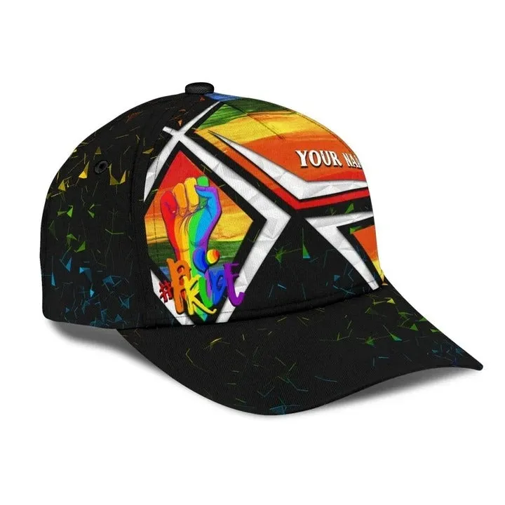 Customized With Name Printing Baseball Cap Hat Gay Lifetime Membership, Gay Lesbian Cap